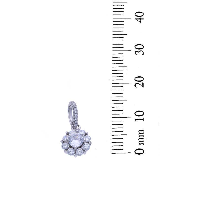 Sterling Silver 925 Flower Pendant Set (Necklace, Earrings and Ring) - FKJNKLSTSLU2023