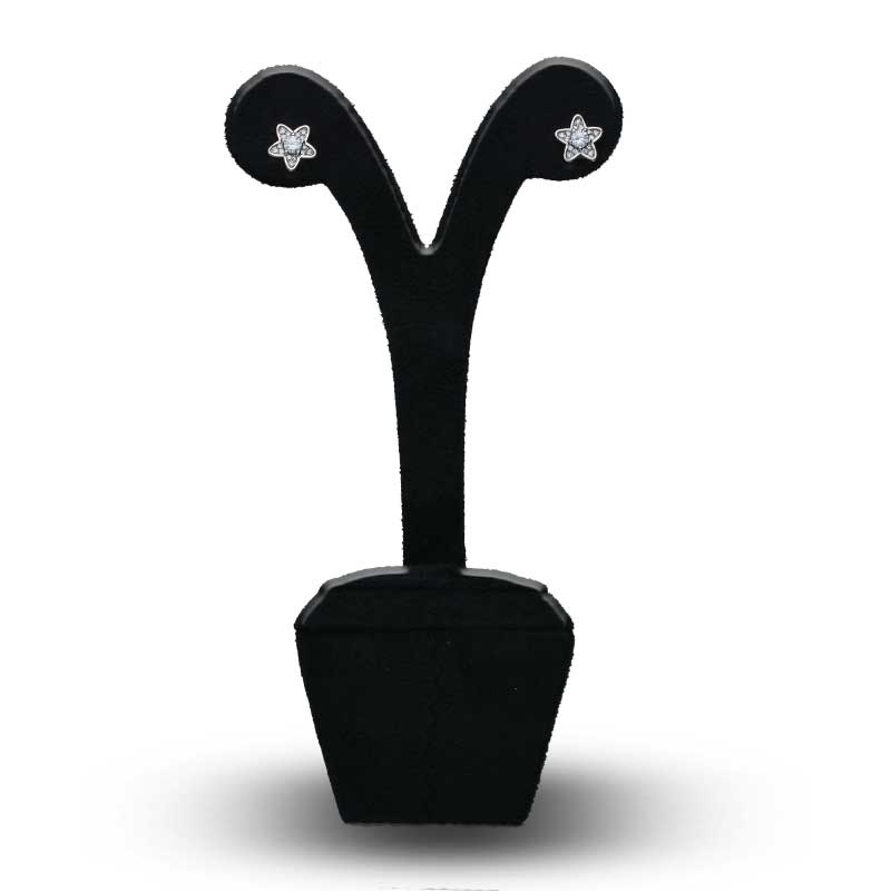 Sterling Silver 925 Star Stud Earrings - FKJERNSLU3105