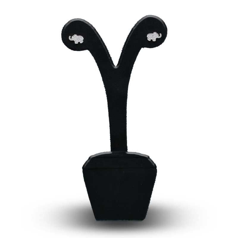 Sterling Silver 925 Elephant Stud Earrings - FKJERNSLU3103