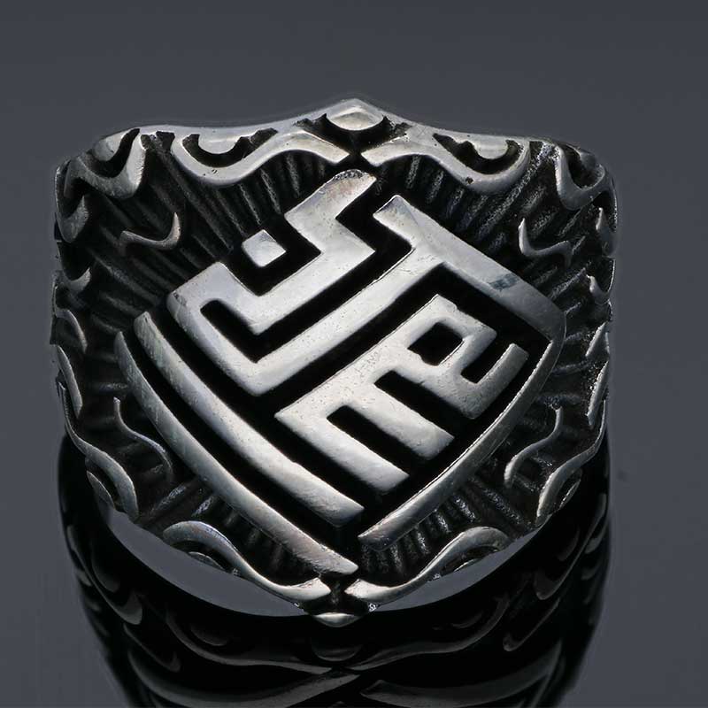 Sterling Silver 925 Men's Ring - FKJRNSLU2045