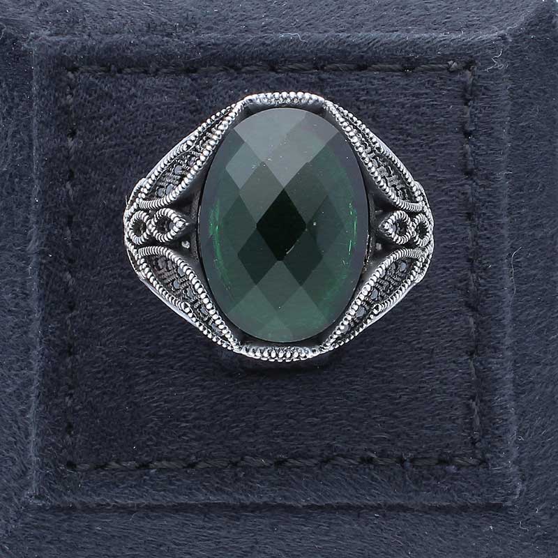 Sterling Silver 925 Men's Solitaire Ring - FKJRNSLU2034