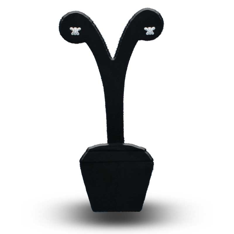 Sterling Silver 925 Butterfly Stud Earrings - FKJERNSLU3111