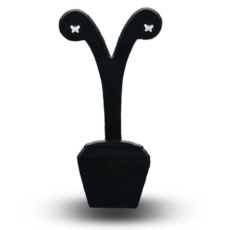 Sterling Silver 925 Butterfly Stud Earrings - FKJERNSLU3109