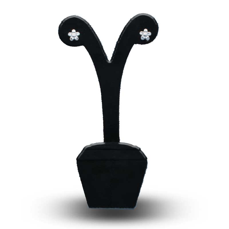 Sterling Silver 925 Flower Stud Earrings - FKJERNSLU3112