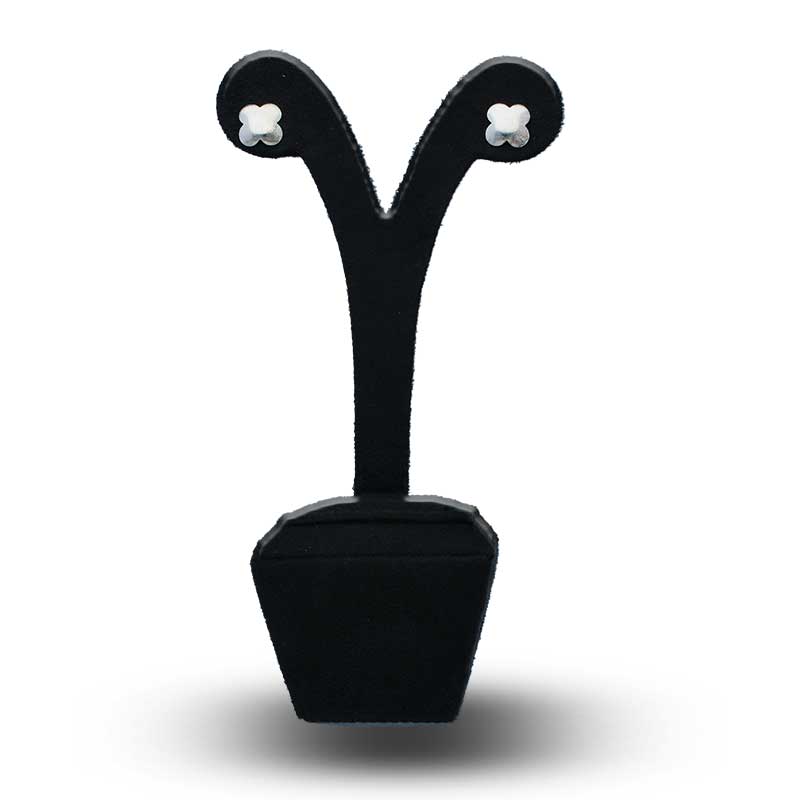 Sterling Silver 925 Flower Stud Earrings - FKJERNSLU3114