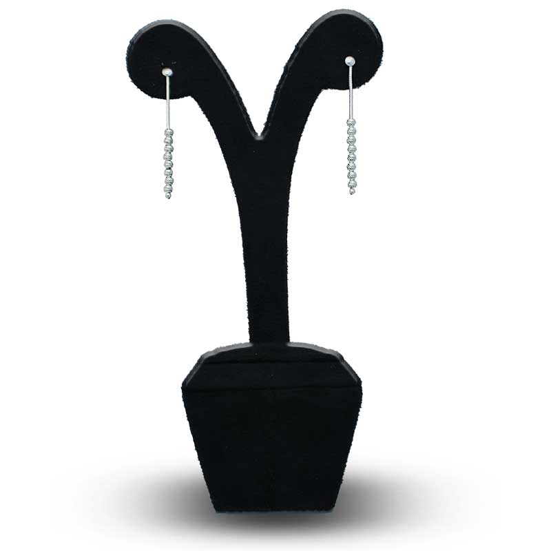 Sterling Silver 925 Beads Drop Earrings - FKJERNSLU3122