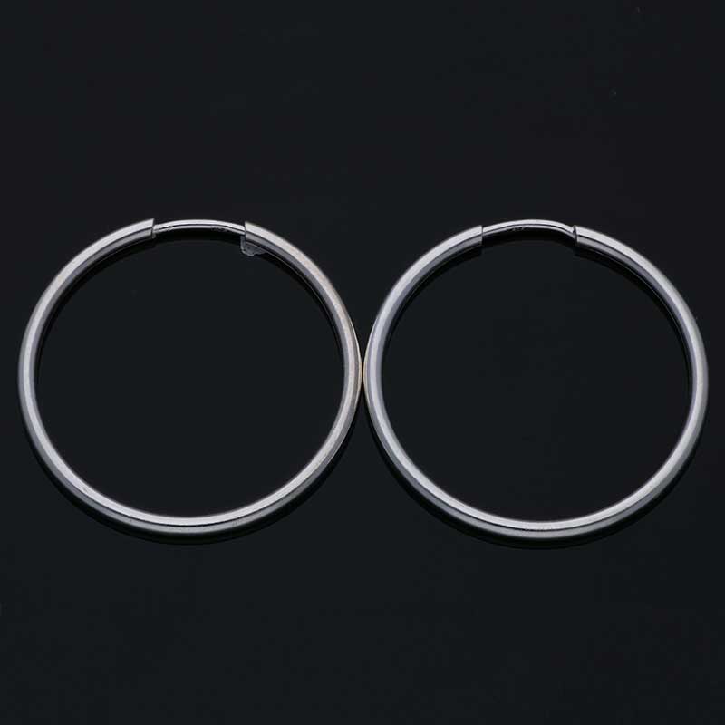 Sterling Silver 925 Hoop Earrings - FKJERNSLU3118