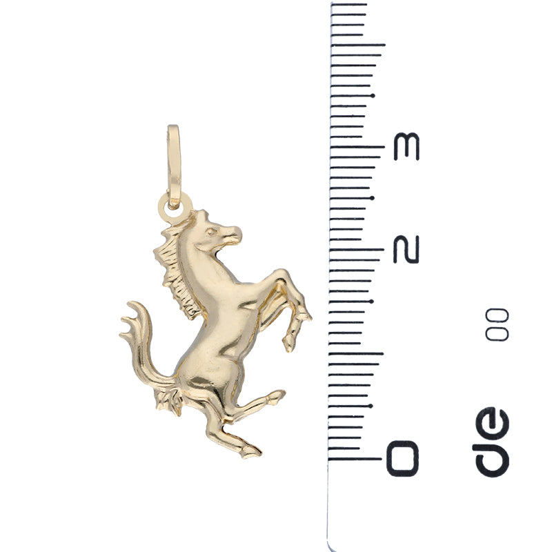 Gold Necklace (Chain with Horse Pendant) 18KT - FKJNKL18KU1099
