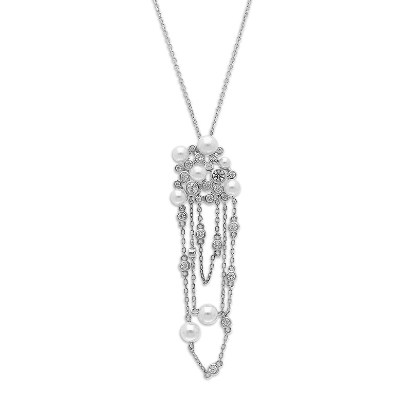 Sterling Silver 925 Pendant Set (Necklace, Earrings and Ring) - FKJNKLSTSLU2033
