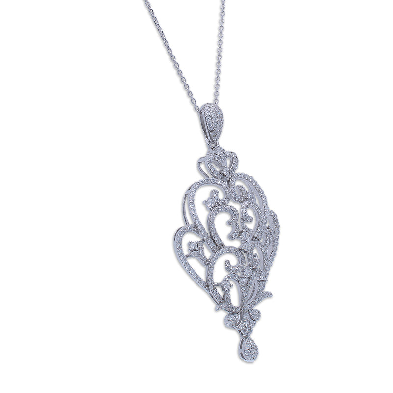 Sterling Silver 925 Pendant Set (Necklace, Earrings and Ring) - FKJNKLSTSLU2029