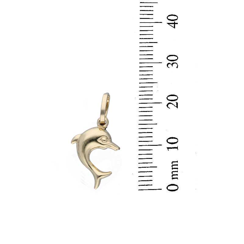 Gold Necklace (Chain with Dolphin Pendant) 18KT - FKJNKL18KU1101
