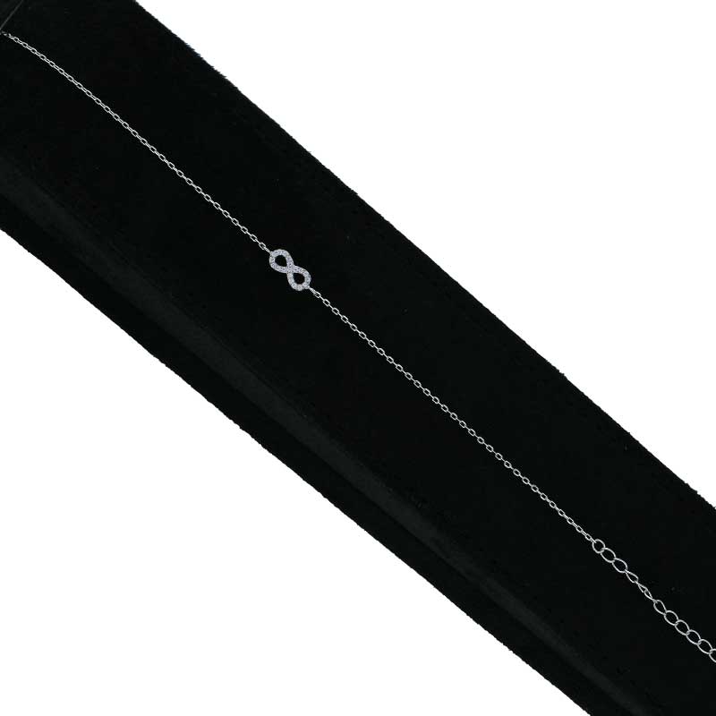 Sterling Silver 925 Infinity Bracelet - FKJBRLSLU1054