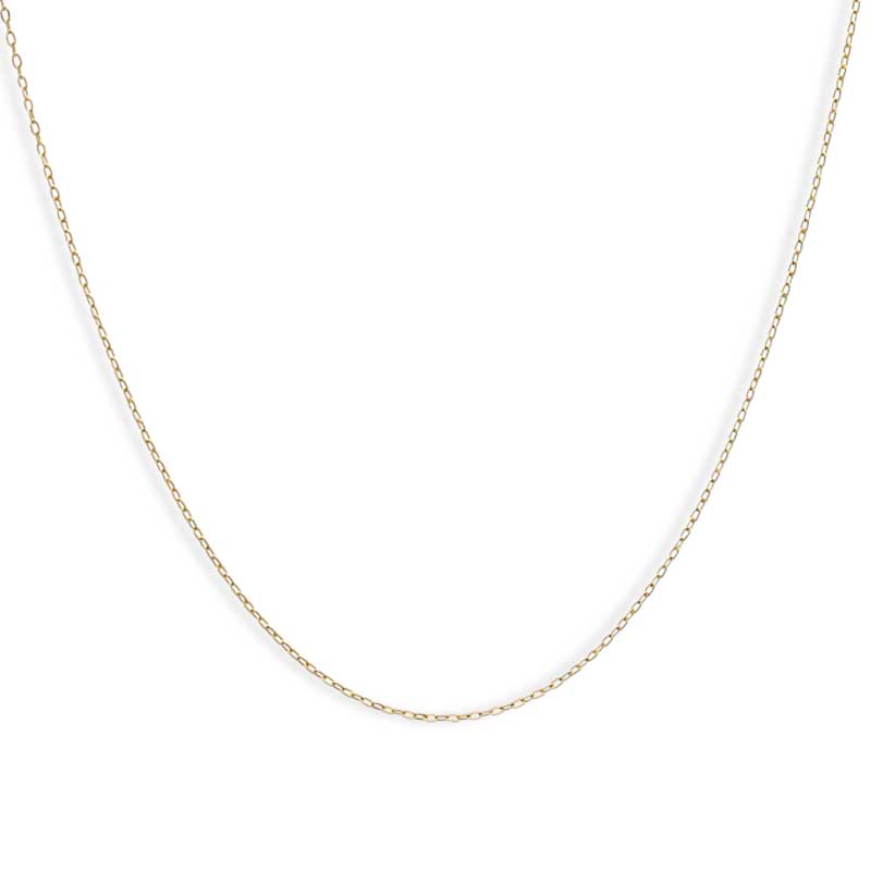 Gold Thin Link Chain 18KT - FKJCN18KU3002