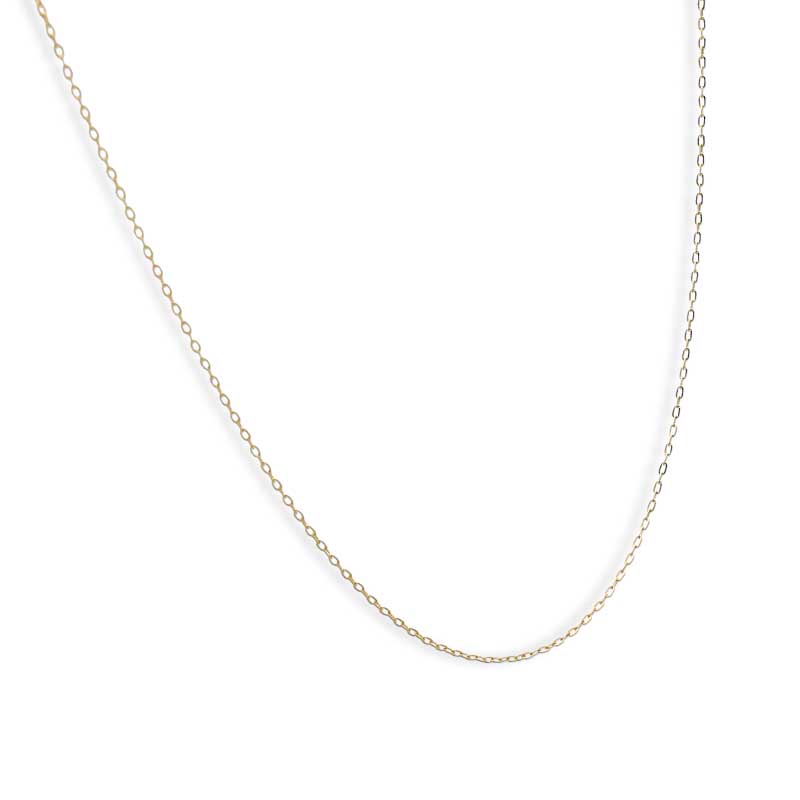 Gold Thin Link Chain 18KT - FKJCN18KU3002