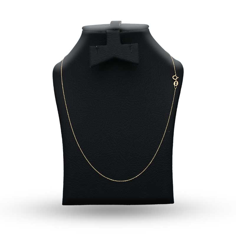 Gold Thin Link Chain 18KT - FKJCN18KU3002