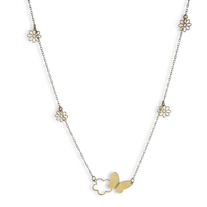 Gold Charm Necklace 18KT - FKJNKL18KU1114