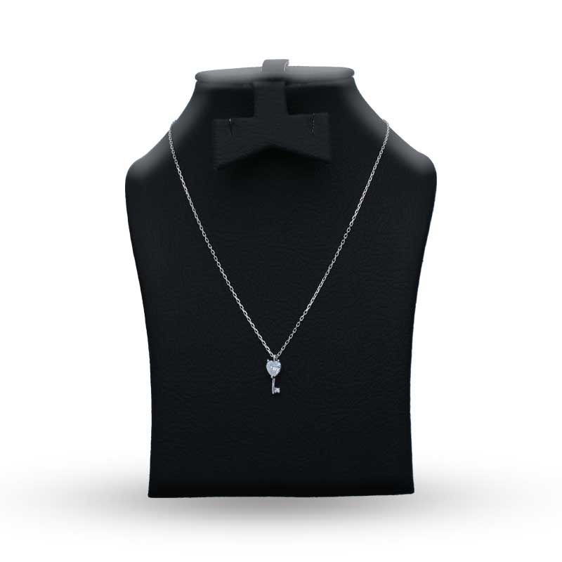 Sterling Silver 925 Key Necklace - FKJNKLSLU1106