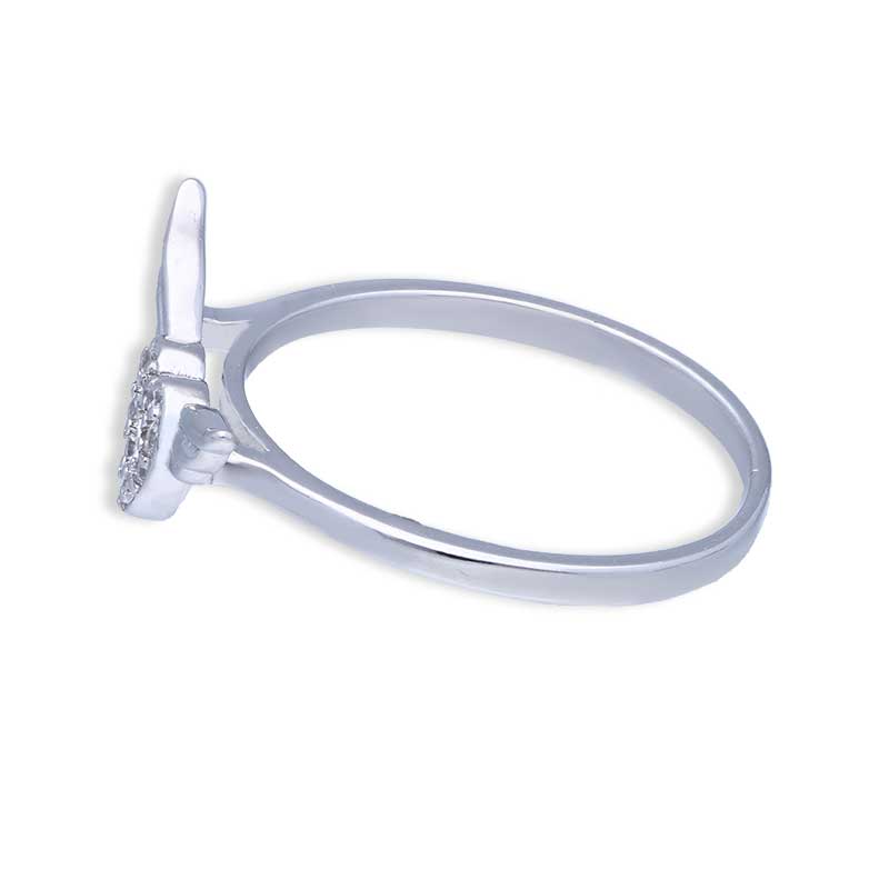 Sterling Silver 925 Heart Shaped Ring - FKJRNSLU2069