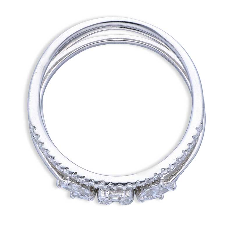 Sterling Silver 925 Leaf Shaped Ring - FKJRNSLU2073