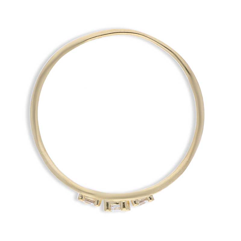 Gold Solitaire Ring 18KT - FKJRN18KU2089