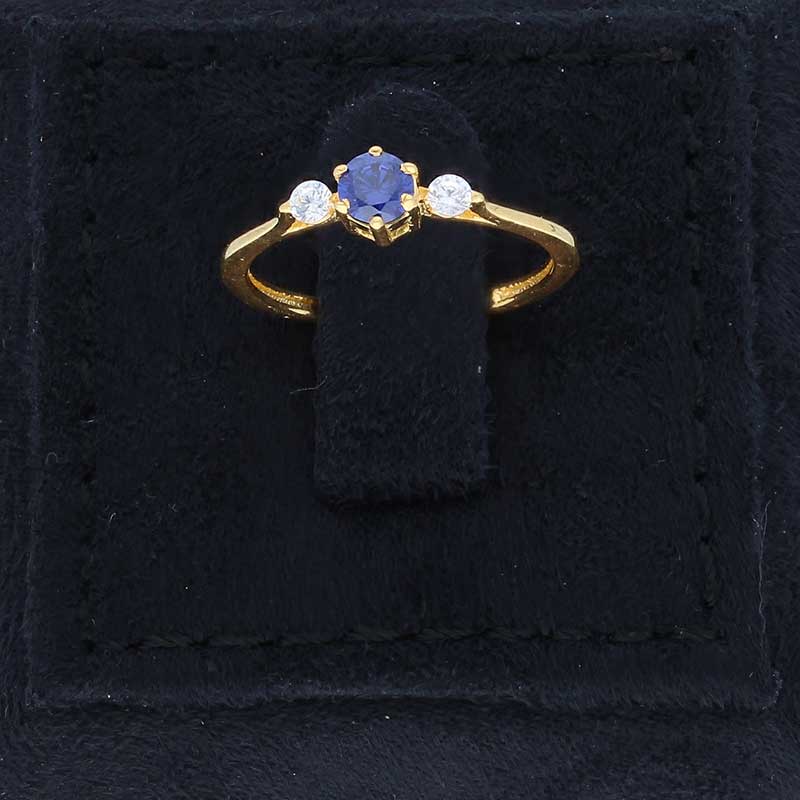 Gold Solitaire Ring 18KT - FKJRN18KU2090
