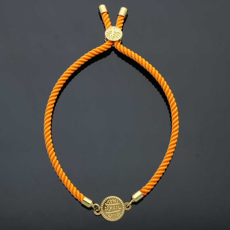 Gold Coin String Bracelet 21KT - FKJBRL21KU1083