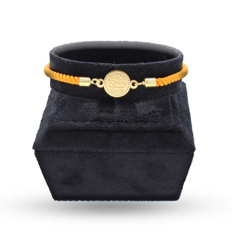 Gold Coin String Bracelet 21KT - FKJBRL21KU1083