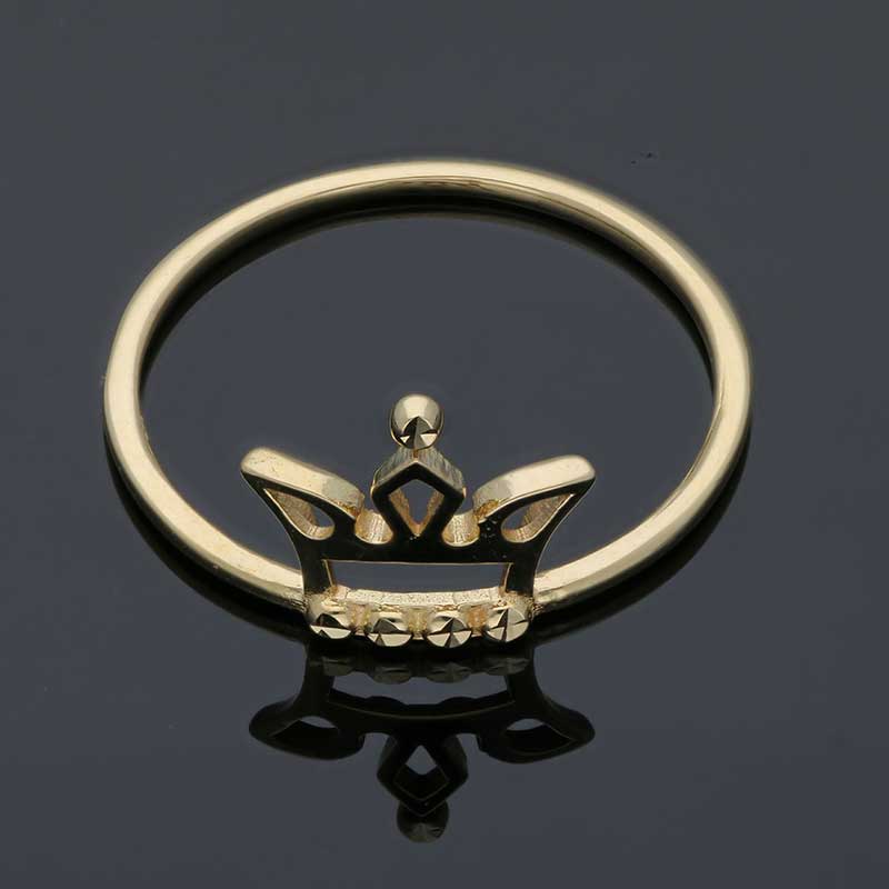 Gold Crown Ring 18KT - FKJRN18KU2097