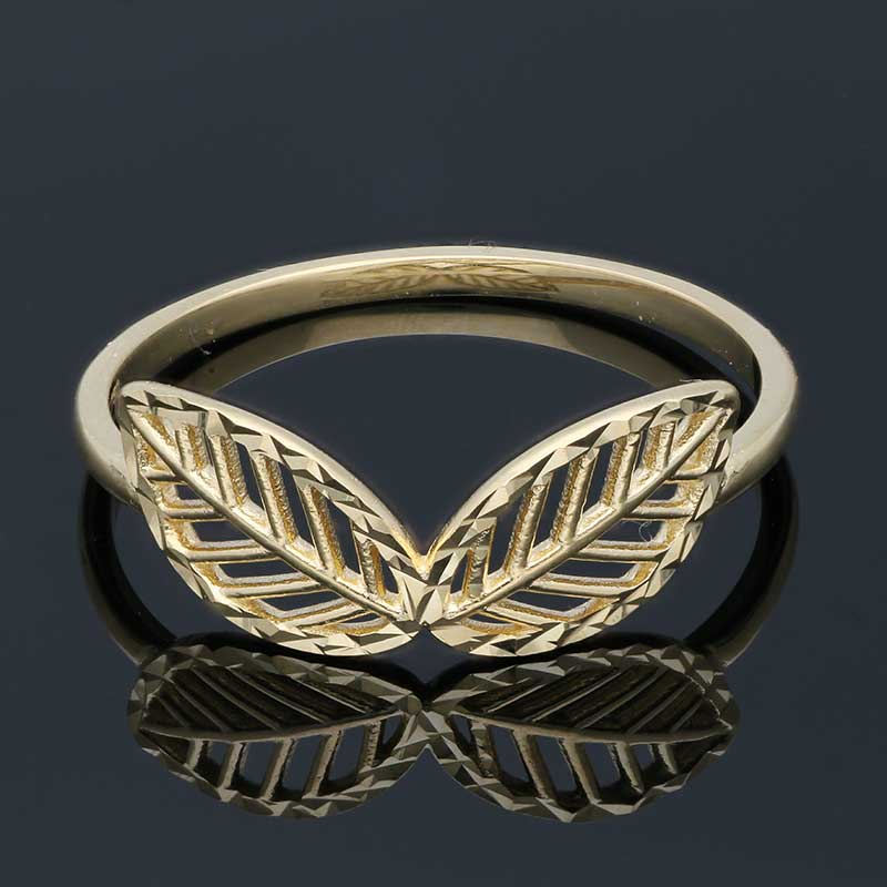 Gold Leaf Ring 18KT - FKJRN18KU2098