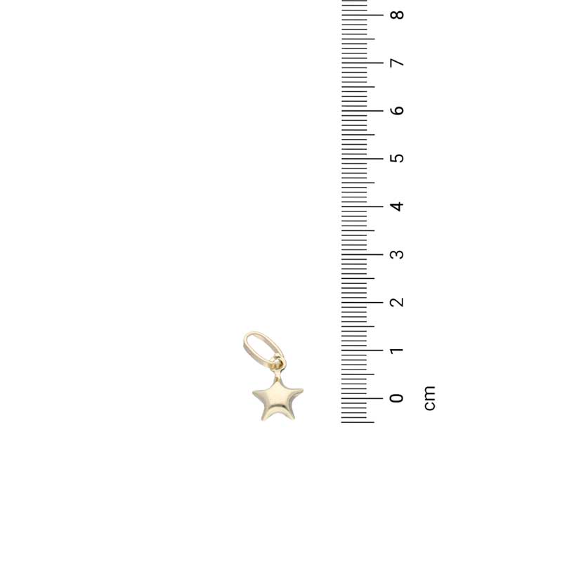 Gold Necklace (Chain with Star Pendant) 18KT - FKJNKL18KU1121