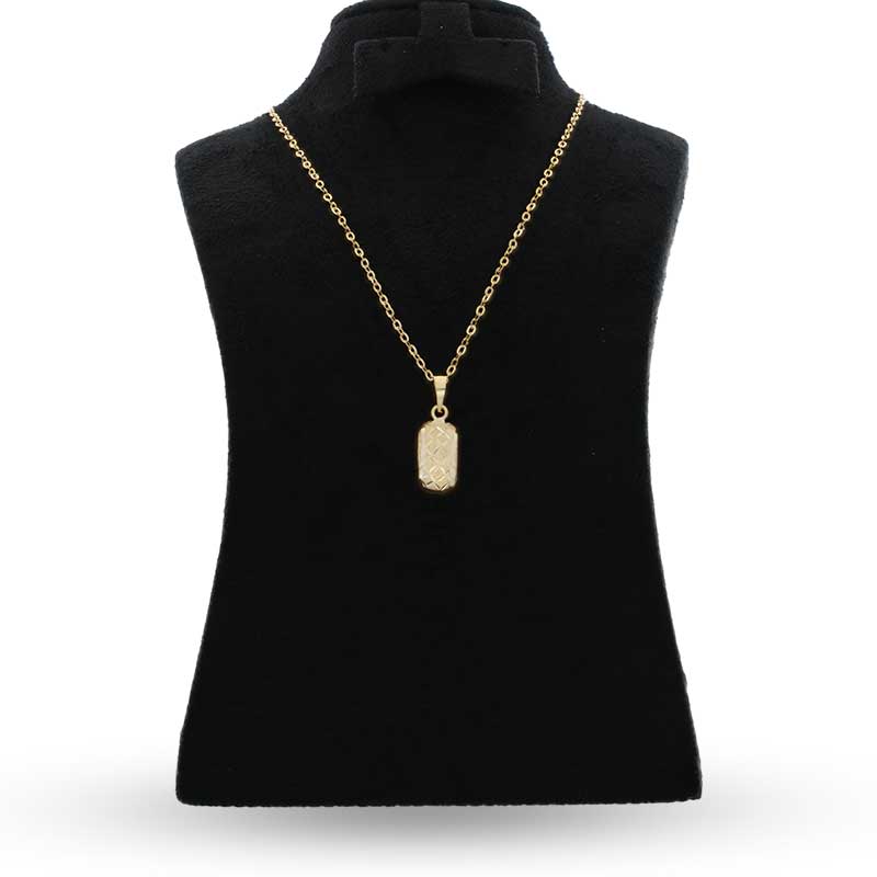 Gold Necklace (Chain with Pendant) 18KT - FKJNKL18KU1044