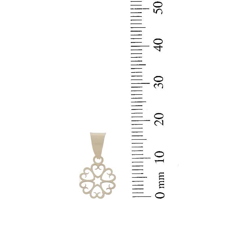 Gold Necklace (Chain with Flower Pendant) 18KT - FKJNKL18KU1049