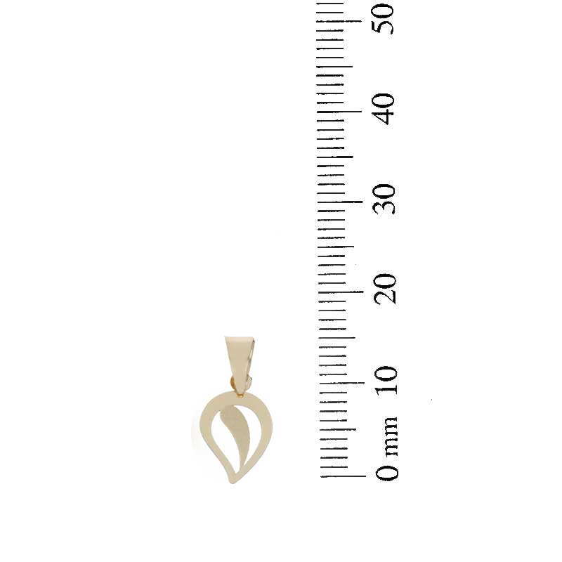 Gold Necklace (Chain with Leaf Pendant) 18KT - FKJNKL18KU1048