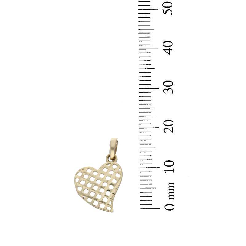 Gold Necklace (Chain with Twisted Heart Pendant) 18KT - FKJNKL18KU1055