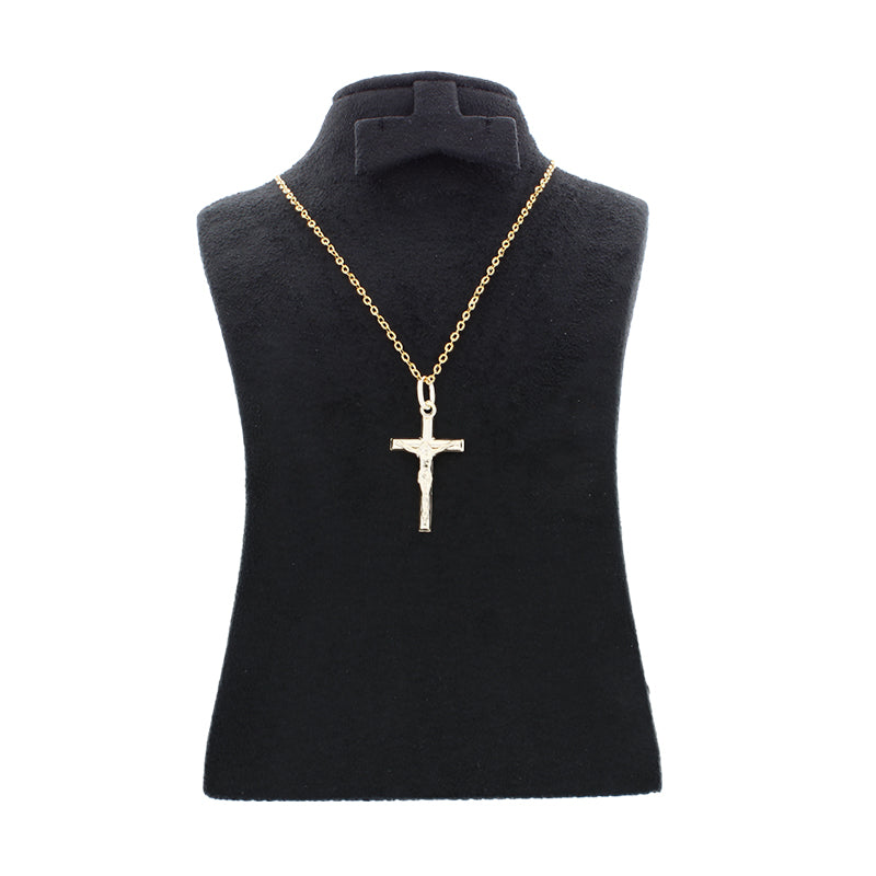 Gold Necklace (Chain with Cross Pendant) 18KT - FKJNKL18KU1063