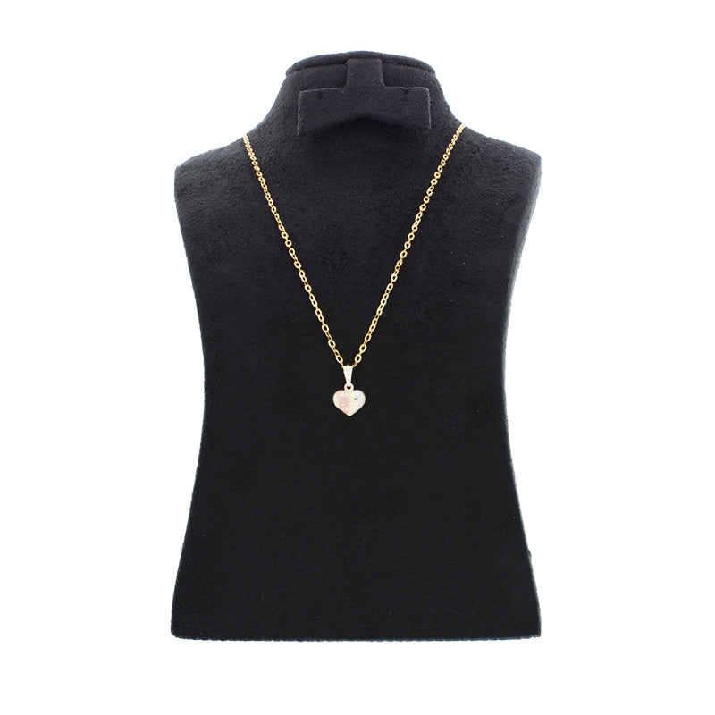 Gold Necklace (Chain with Heart Pendant) 18KT - FKJNKL18KU1057