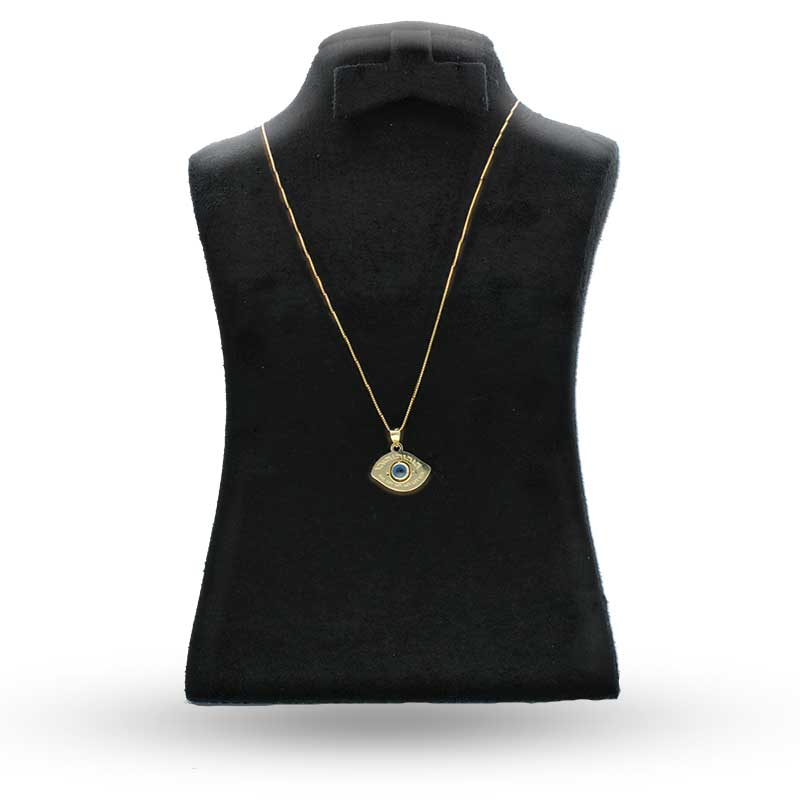 Gold Necklace (Chain with Evil Eye Pendant) 18KT - FKJNKL18KU1069