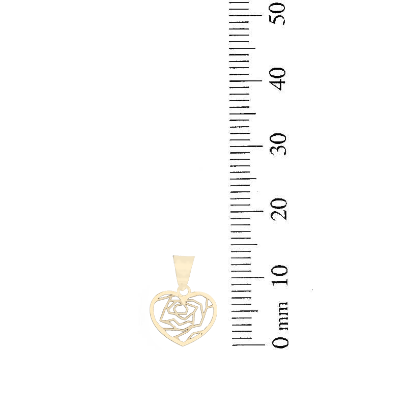 Gold Heart Pendant 18KT - FKJPND18KU1067