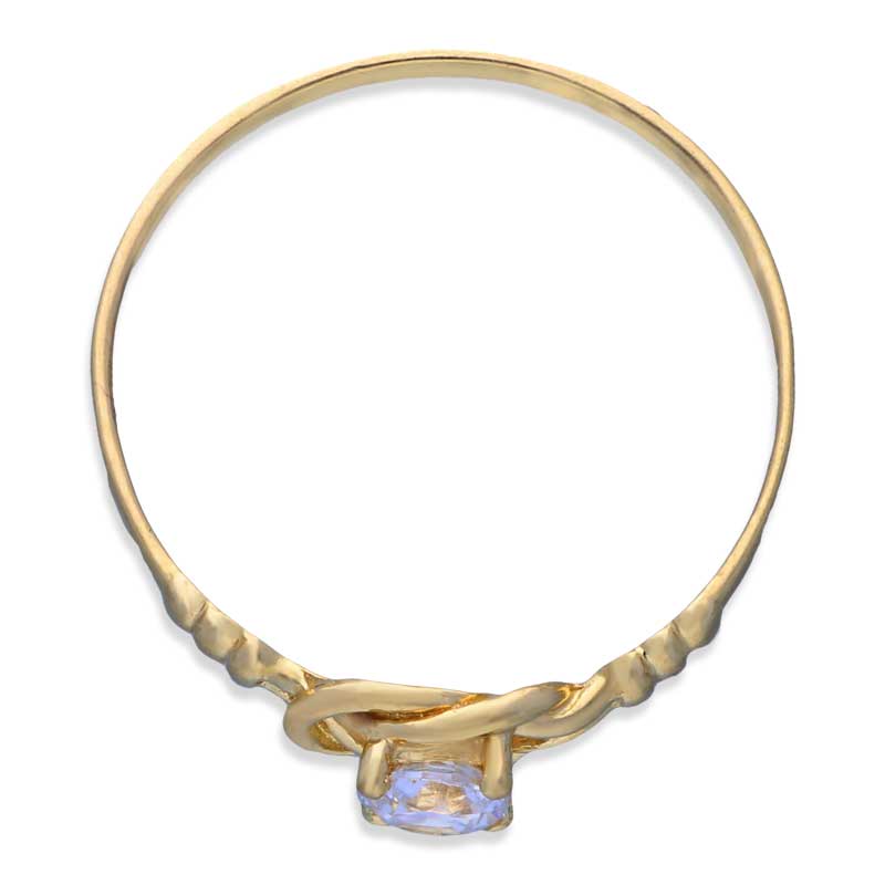 Gold Solitaire Ring 18KT - FKJRN18KU2004