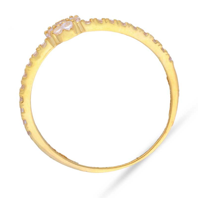 Gold Solitaire Ring 18KT - FKJRN18KU2005