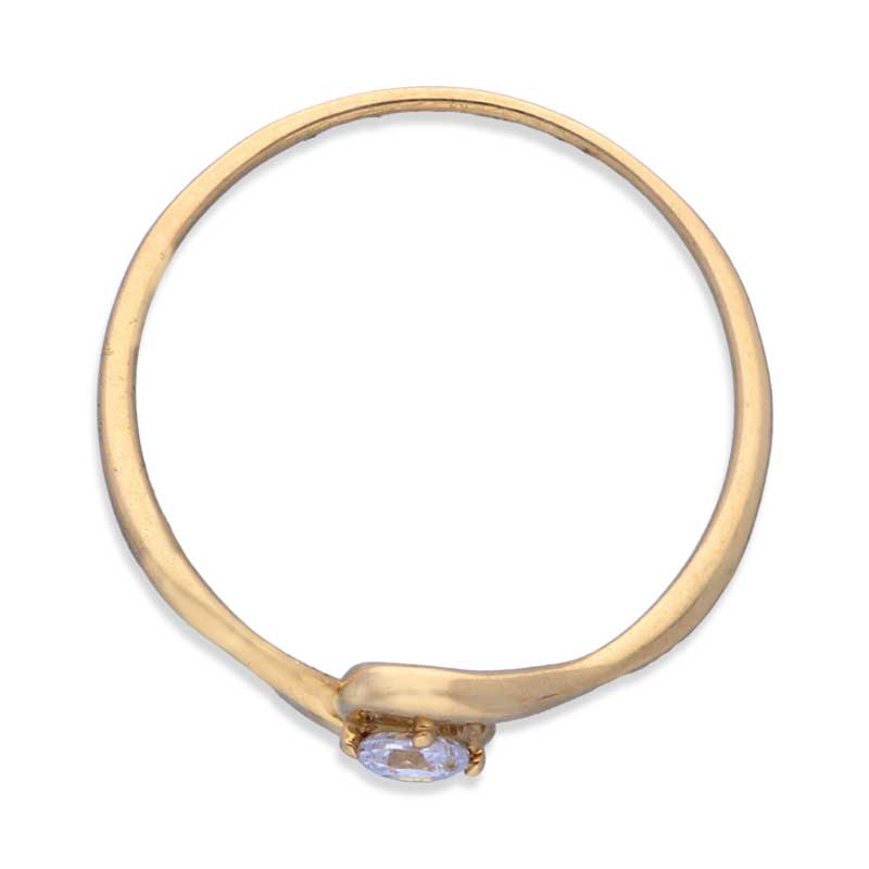 Gold Solitaire Ring 18KT - FKJRN18KU2008