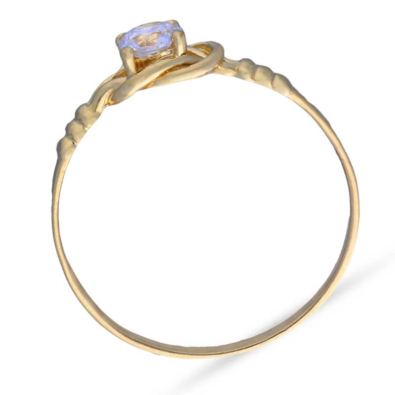 Gold Solitaire Ring 18KT - FKJRN18KU2004