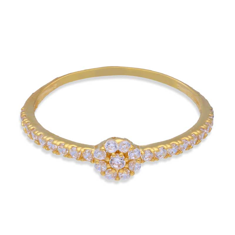 Gold Solitaire Ring 18KT - FKJRN18KU2005