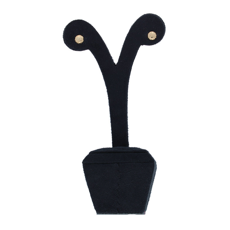 Gold Round Shaped Stud Earrings 18KT - FKJERN18KU3036