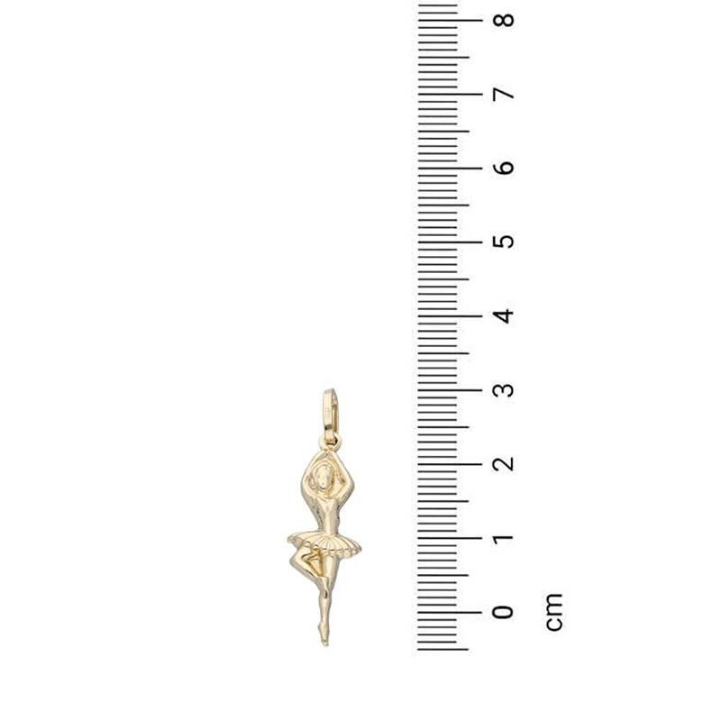 Gold Necklace (Chain with Dancing Girl Pendant) 18KT - FKJNKL18KU1134