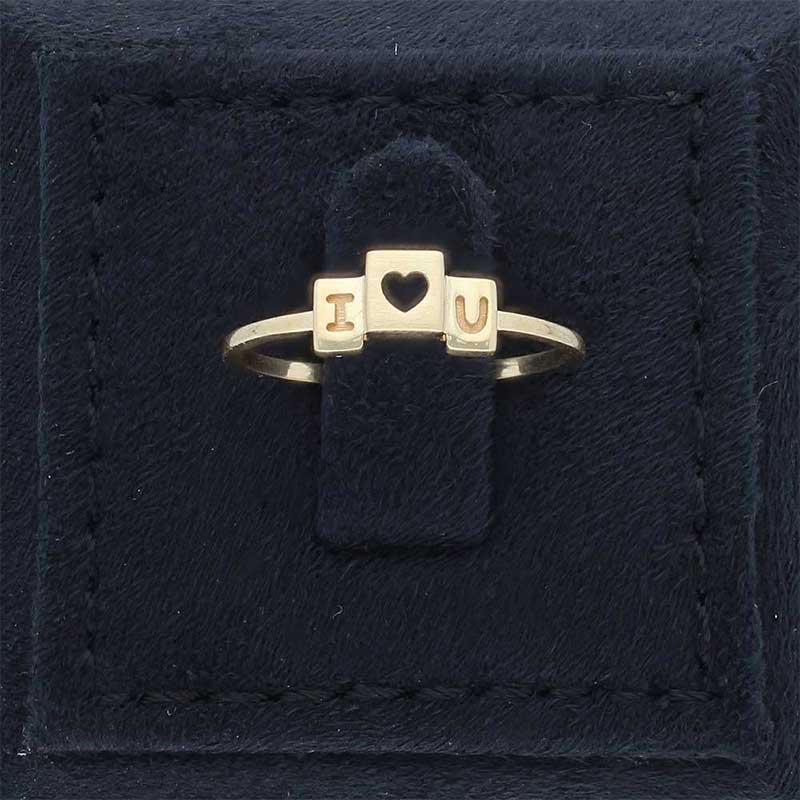 Gold I Love You Ring 18KT - FKJRN18KU2105