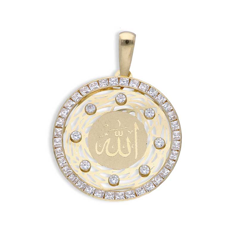 Gold Allah Pendant 18KT - FKJPND18KU1150