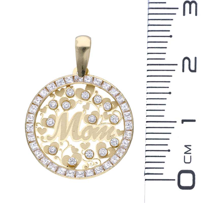 Gold Necklace (Chain with Mom Pendant) 18KT - FKJNKL18KU1140