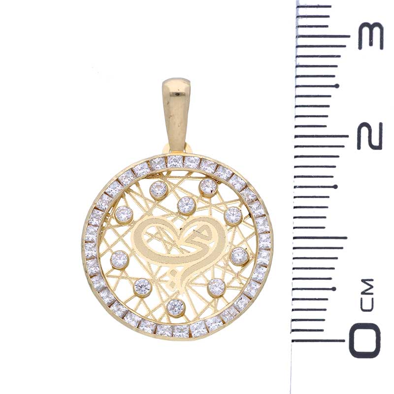 Gold Necklace (Chain with Ummi Pendant) 18KT - FKJNKL18KU1144