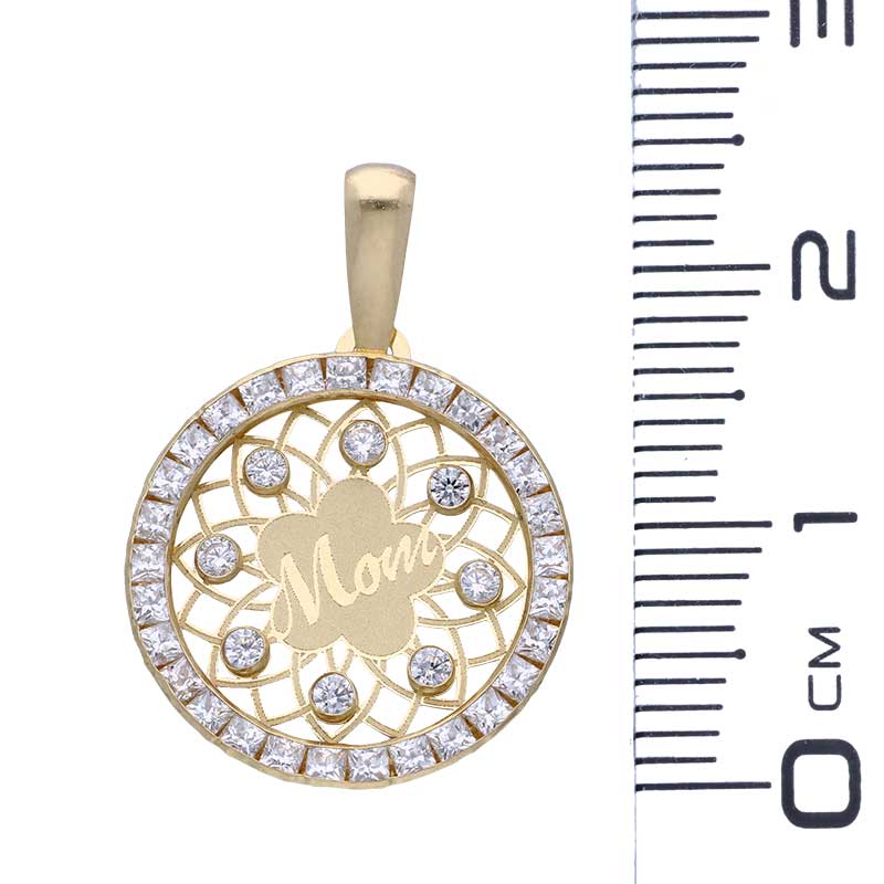 Gold Necklace (Chain with Mom Pendant) 18KT - FKJNKL18KU1142